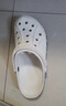 卡駱馳（CROCS）洞洞鞋貝雅卡駱班輕便耐磨一腳蹬休閑鞋|205089 白/深藍-126 43 (270mm) 曬單實(shí)拍圖