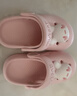 牧童兒童拖鞋夏男寶寶洞洞鞋軟底女童卡通洗澡嬰幼兒家居鞋萌兔粉170 曬單實(shí)拍圖