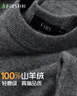 杉杉【重磅100%山羊絨】針織衫冬季圓領(lǐng)不掉色抗起球軟糯親膚毛衣男 曬單實(shí)拍圖