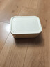 稻草熊（DOCOXO）收納盒桌面雜物零食文具整理盒多功能置物家用宿舍帶蓋奶白 中號 曬單實(shí)拍圖