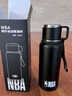 NBA保溫杯316底不銹鋼男款大容量戶(hù)外2026新款燜茶泡茶水杯子水壺 紳士黑-600ml 曬單實(shí)拍圖