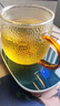 憶壺茶（YIHUTEA） 茶杯玻璃茶具加熱杯墊套裝泡茶道杯 綠茶杯紅茶帶過(guò)濾茶水分離杯 茗雅杯400ml 曬單實(shí)拍圖