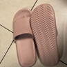 京東京造【抗菌皮紋拖】eva軟彈拖鞋居家室內防臭浴室涼拖女士粉色37-38 曬單實(shí)拍圖