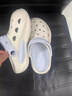 百慕傾臣洞洞鞋女款2026新款夏季外穿厚底eva防滑防臭足弓支撐涼拖鞋女士 白藍【小貓小魚(yú)】 38-39 標準碼（內長(cháng)245mm） 曬單實(shí)拍圖