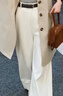 對白（DUIBAI）復古水洗牛仔褲女春季新款2026萊賽爾直筒褲流行高級褲子 法式牛仔白 26 曬單實(shí)拍圖