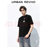 UR2026夏季新款男裝時(shí)尚趣味印花圓領(lǐng)基礎款短袖T恤UMM460027+ 正黑 L 曬單實(shí)拍圖