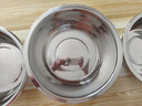 【加深特厚】食品級不銹鋼盆子加厚打蛋和面盆洗菜盆家用油盆 三件套：加深加厚【28-30-32cm】 曬單實(shí)拍圖