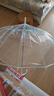 天瑋傘業(yè)16骨透明傘纖維骨抗風(fēng)自動(dòng)純色POE傘簡(jiǎn)約純色便捷長(cháng)柄傘可定制 曬單實(shí)拍圖