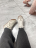 他她（TATA）張昕懿啵啵德訓鞋女春阿甘鞋百搭休閑運動(dòng)鞋 米/灰 38 曬單實(shí)拍圖
