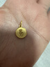 周大福生肖馬頭福牌黃金吊墜(工費160)約2.75g EOF1736生日禮物 曬單實(shí)拍圖