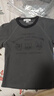 UR2026春季新款女裝復古撞色印花修身短袖T恤UYY450060+ 中灰 M 曬單實(shí)拍圖