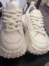 古士旗（GUSKI）2026春季經(jīng)典百搭黑武士厚底增高時(shí)尚輕便潮流軟底個(gè)性男士老爹鞋 米白(皮面） 39 尺碼偏大，建議拍小一碼 曬單實(shí)拍圖