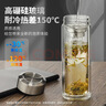 嘉特雙層加厚玻璃杯 茶水分離泡茶杯子 高硼硅帶茶隔水杯商務(wù)辦公車(chē)載 曬單實(shí)拍圖