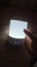 小夜燈臥室睡眠燈led臺燈usb節能燈護眼家用床頭充電學(xué)生宿舍網(wǎng)紅 觸摸款+充插兩用+時(shí)鐘顯示 5V1A 曬單實(shí)拍圖