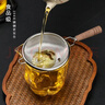檀源 304不銹鋼茶濾茶漏網(wǎng)架茶具配件日式高檔茶葉過(guò)濾器過(guò)濾網(wǎng)茶濾網(wǎng) 無(wú)漆胡桃木把茶濾【大號】配底座 曬單實(shí)拍圖