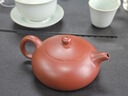 蘇蔻宜興紫砂套裝大紅袍茶具套裝純手工精品高端紫砂壺禮盒裝 半月一壺六杯 曬單實(shí)拍圖
