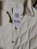 波司登（BOSIDENG）輕薄羽絨服女短款90絨襯衫領(lǐng)商務(wù)寬松顯瘦保暖外套 奶油淺米7392 L 170/92A 體重約140-150斤 曬單實(shí)拍圖