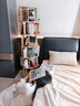 小匠材實(shí)木旋轉書(shū)架置物架立式落地一體靠墻可移動(dòng)書(shū)架多層置物架六層 曬單實(shí)拍圖