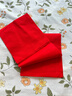皓梵潔紅布塊喜事用純棉紅布條佛堂黃布剪彩嬰兒抓周開(kāi)業(yè)布料小塊棉布 90*100cm純棉紅布*1 曬單實(shí)拍圖