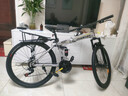 鳳凰（Phoenix） 鳳凰自行車(chē)可折疊山地車(chē)路虎男士成年人變速女式越野公路單車(chē) 條輪消灰/折疊雙避震/全競速軸承 26寸24速【參考：158-188cm】 曬單實(shí)拍圖