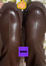森達時(shí)裝靴女冬季新款商場(chǎng)同款厚底增高鞋顯瘦短靴時(shí)尚百搭款XEX01DD4 啡色單里 38 曬單實(shí)拍圖