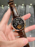 歐品客中國十大名表高端名牌2026新款純全自動(dòng)機械男士手表品牌十大名表 黑皮黑殼玫圈黑面男-終身質(zhì)保-贈原裝表帶 曬單實(shí)拍圖