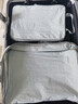 Samfolk旅行收納袋行李箱衣物衣服壓縮分裝整理收納包出差旅游6件套藍 曬單實(shí)拍圖