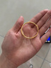 黃金寶寶純金手鐲新款光面兒童足金包銀鐲子一對嬰兒小孩周歲生日 兒童光面手鐲 25.2g 曬單實(shí)拍圖