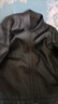 恒源祥高檔綿羊皮真皮皮衣男士高端機車(chē)行政夾克男廳級商務(wù)休閑男裝外套 黑色 XL 180 曬單實(shí)拍圖
