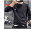 倉石一樹(shù)潮流純色亨利領(lǐng)衛衣男士2026春季新款高級感時(shí)尚休閑長(cháng)袖輕奢衣服 黑色 XL 【135-150斤】 曬單實(shí)拍圖