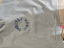百圖（betu）女裝冬季新款衛衣字母立體刺繡彩色編織帽繩上衣女2510T97 藍色 M 曬單實(shí)拍圖