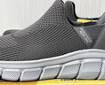 斯凱奇（Skechers）閃穿鞋男鞋春季休閑健步鞋一腳蹬運動(dòng)鞋百搭軟底布鞋118306 曬單實(shí)拍圖