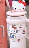 LIKE BB三麗鷗hellokitty保溫杯子大容量吸管水杯女生高顏值可愛(ài)冰霸禮物 凱蒂貓禮品套裝-700ml【三麗鷗正版授權】 曬單實(shí)拍圖