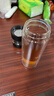 蘇泊爾（SUPOR）玻璃杯雙層水杯茶水分離泡茶杯男女款便攜耐高溫辦公茶杯子禮物 【獨立茶倉】儒雅黑-300mL 曬單實(shí)拍圖