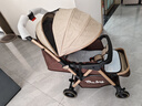 豪威嬰兒推車(chē)可坐可躺高景觀(guān)雙向超輕便折疊手推車(chē)四輪避震寶寶嬰兒車(chē) 奢華版卡其+可坐躺雙向推+彈性輪 曬單實(shí)拍圖