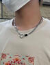 戚小米不規則圓環(huán)項鏈男士鎖骨鏈潮流嘻哈小眾高級感男生吊墜配飾品女 曬單實(shí)拍圖