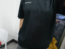 趙八億美式潮牌純棉重磅短袖t恤男夏季寬松五分半袖男裝百搭體恤上衣服 黑色 3XL 【160-180斤穿】 曬單實(shí)拍圖