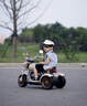 倍貝樂(lè )兒童電動(dòng)車(chē)摩托車(chē)1-3-6-8歲小孩可坐人寶寶遙控車(chē)男女孩生日禮物 滿(mǎn)配棕【雙驅12V4電瓶+遙控】 曬單實(shí)拍圖