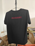 猛犸象（MAMMUT）QD 男戶(hù)外經(jīng)典紅標吸濕速干舒適休閑短袖T恤 黑色 L 曬單實(shí)拍圖