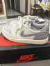 耐克（NIKE）Air Jordan 1 Low AJ1 灰白色低幫 減震防滑耐磨 復古籃球鞋 CZ0790-101灰白 40 曬單實(shí)拍圖