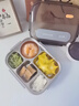 雙槍316L不銹鋼學(xué)生餐飯盒微波爐可加熱2.5L大容量 配筷勺+保溫袋 曬單實(shí)拍圖
