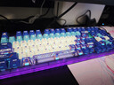達爾優(yōu)（DAREU）COOL98游戲鍵盤(pán)無(wú)線(xiàn)三模機械鍵盤(pán)客制化98配列8000毫安Gasket結構SOCD動(dòng)力紫-桃C拿鐵軸 曬單實(shí)拍圖