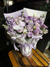 插畫(huà)鮮花速遞紫玫瑰混搭花束求婚表白送女友老婆生日禮物全國同城配送 11朵紫玫瑰蝴蝶蘭混搭花束 曬單實(shí)拍圖