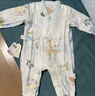 全棉時(shí)代純棉新生嬰兒連體衣服抗菌紗布滿(mǎn)月寶寶春夏 尋夢(mèng)熱氣球 90碼 曬單實(shí)拍圖