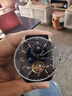 上海（SHANGHAI）手表男款 國民系列日月星辰飛輪 男士自動(dòng)機械鏤空男表 950-5藍 曬單實(shí)拍圖