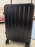 袋鼠（KANGAROO）寬拉桿行李箱前開(kāi)口拉桿箱男大容量多功能密碼箱學(xué)生女士旅行箱子 夜幕黑【時(shí)尚寬拉桿】 20英寸 【小型登機】 曬單實(shí)拍圖