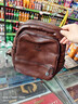 真皮女包2026新款大容量中年媽媽雙肩包牛皮單肩手提背包復古書(shū)包 咖棕 曬單實(shí)拍圖