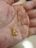 中國黃金（CHINA GOLD）四葉草黃金項鏈女足金吊墜新款生日禮物送女友老婆媽媽結婚紀念日 [京速達]足金四葉草吊墜+足金鏈 曬單實(shí)拍圖