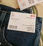 優(yōu)衣庫合作款/男裝直筒牛仔褲/水洗產(chǎn)品丹寧褲長(cháng)褲487742 68 深藍色 30 /165/76A 曬單實(shí)拍圖