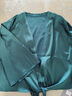 雅格羅伊 真絲披肩外套女短款桑蠶絲小薄款夏季子外搭百搭防嗮開(kāi)衫 綠色 XL 曬單實(shí)拍圖